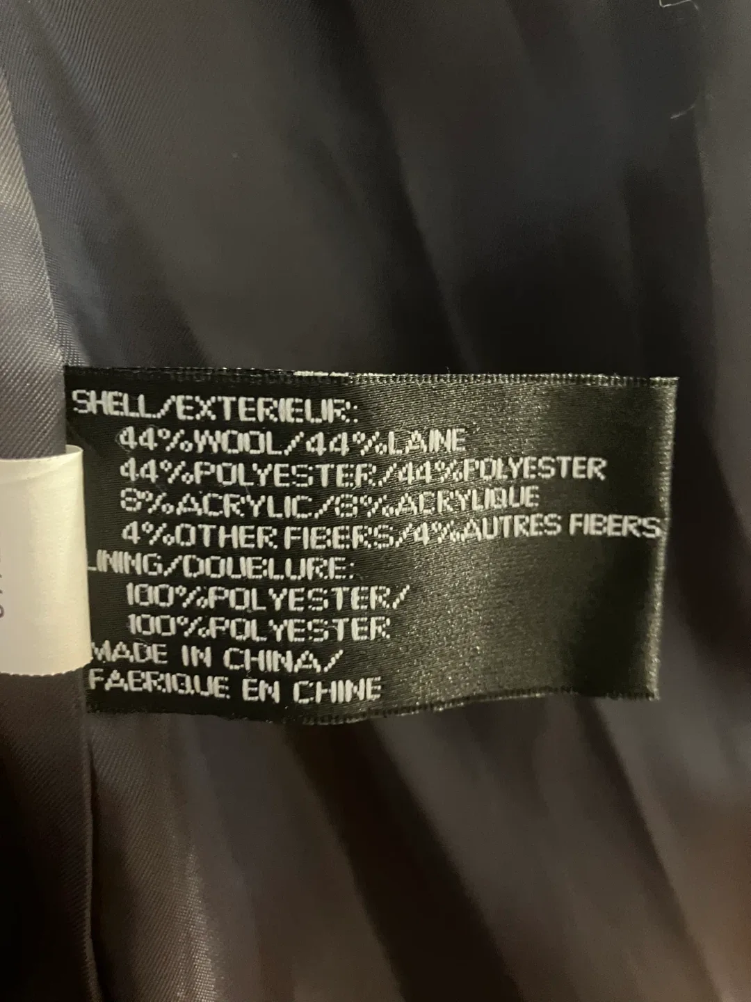 DKNY Plaid Wool Blend Coat - Size Small image indicator(5)