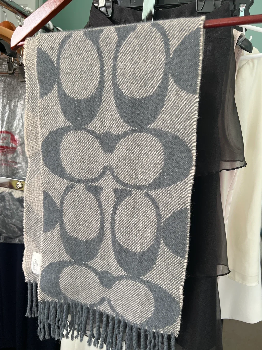 Coach Signature Wool & Cashmere Scarf image indicator(2)