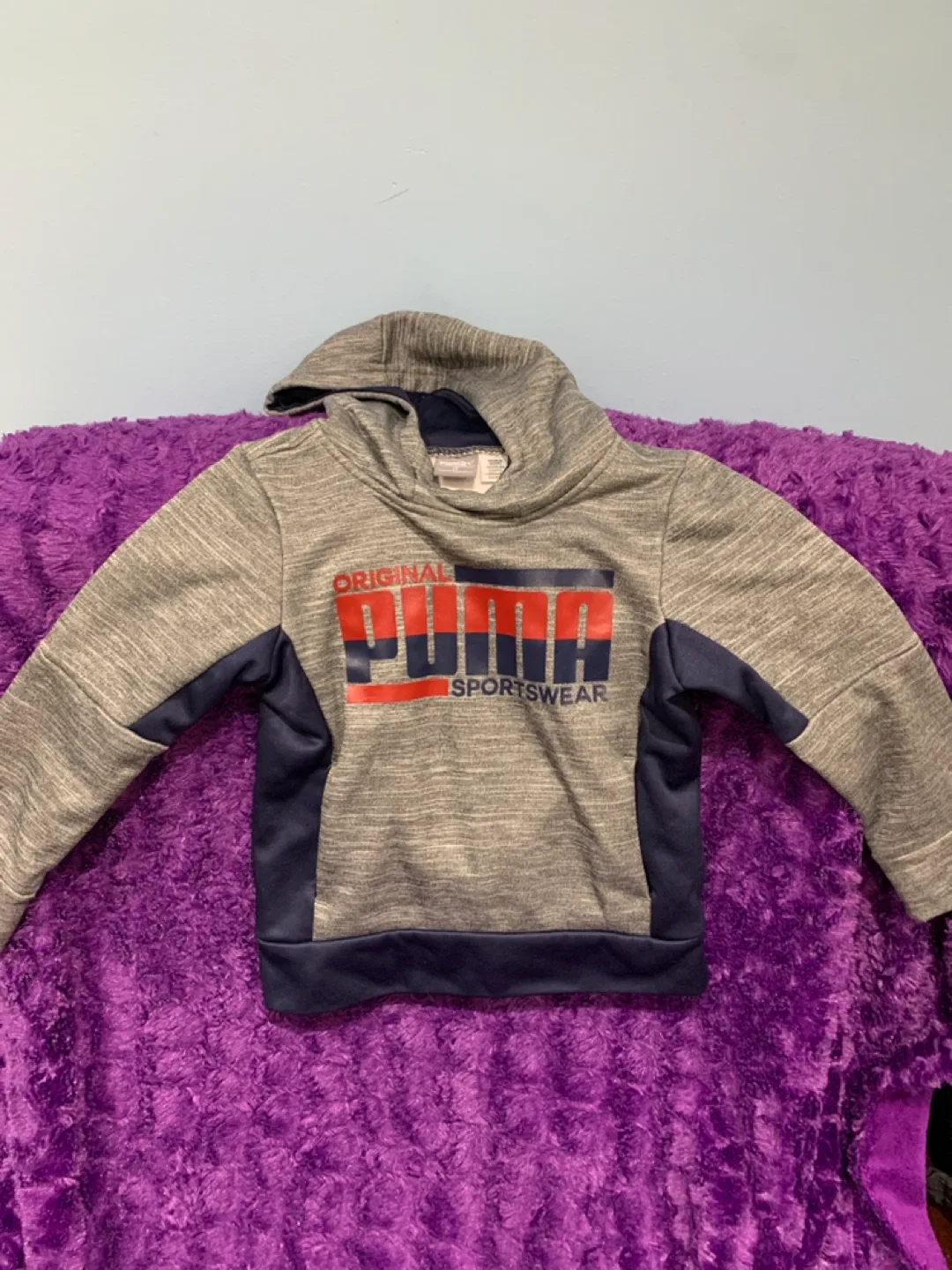 Puma Kids' Hoodie, Size 4T Grey thumbnail
