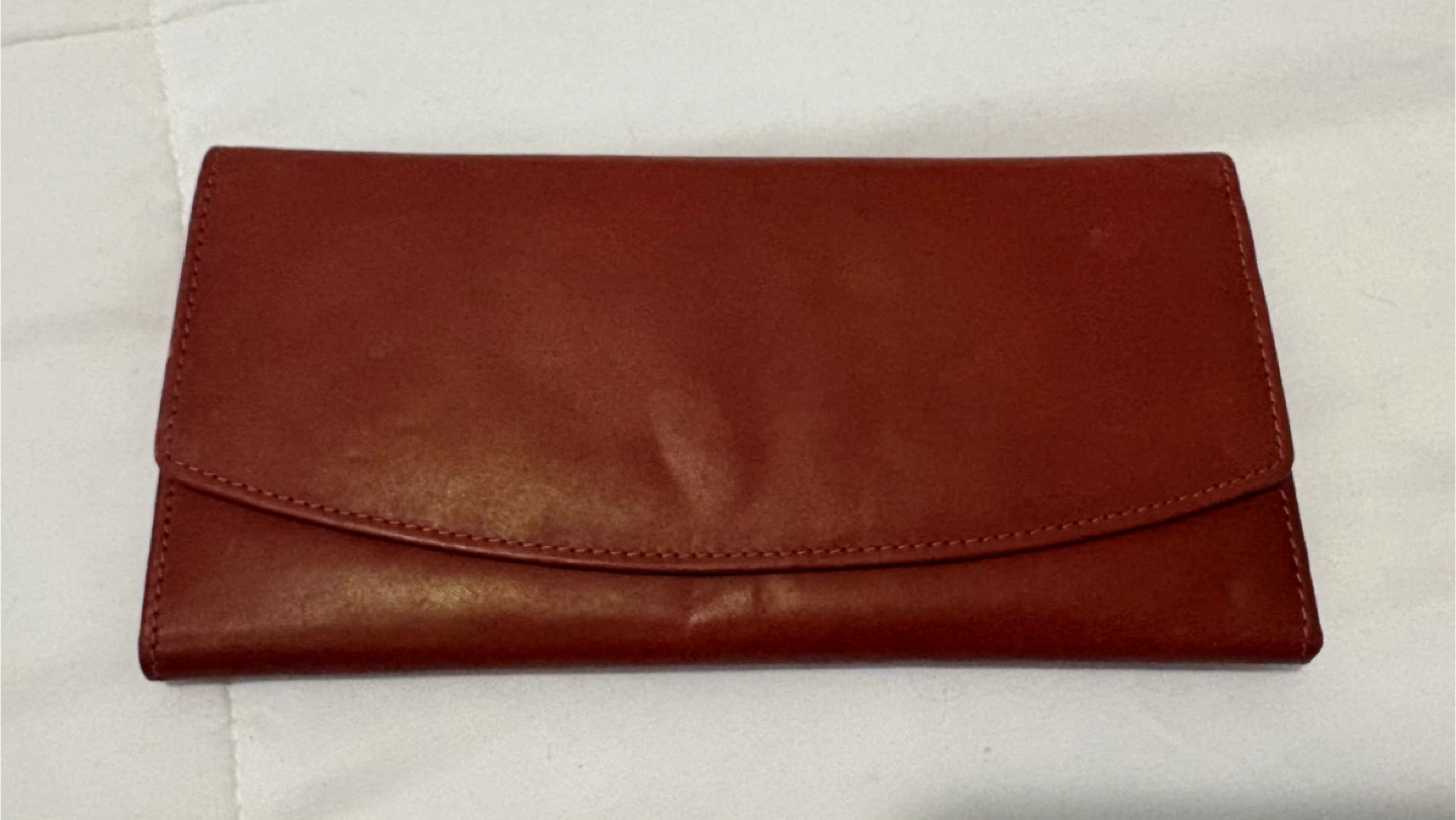 Red Genuine Leather Wallet