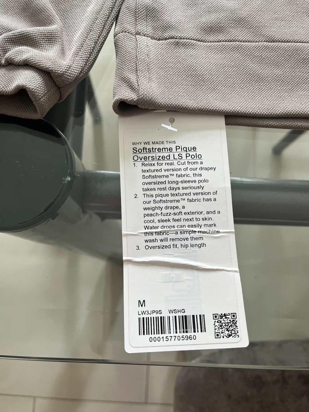 Lululemon Softstreme Oversized LS Polo - M - photo 3