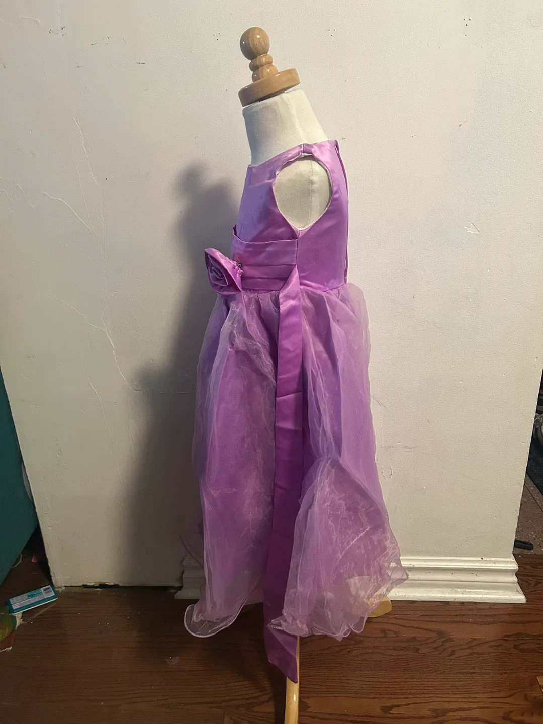 Purple Flower Girl Dress Child Size 3 image indicator(4)