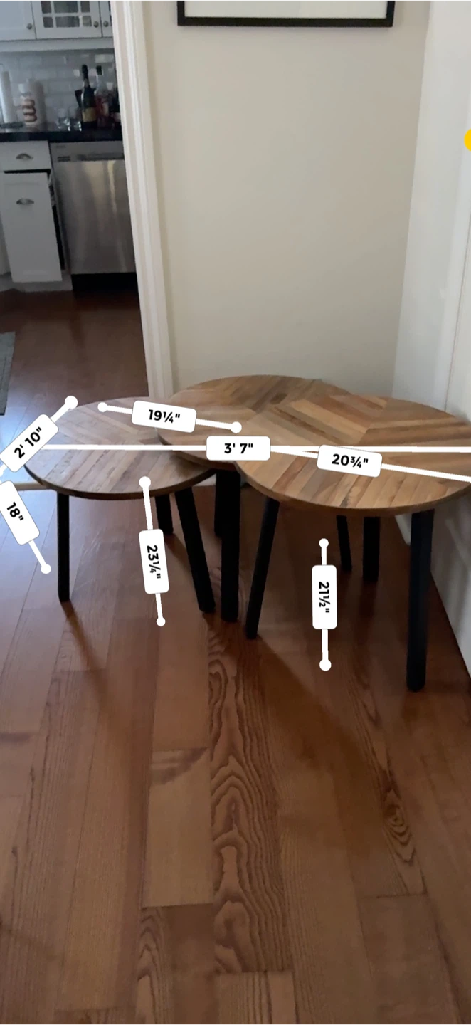Set of 3 Nesting Side Tables - photo 5