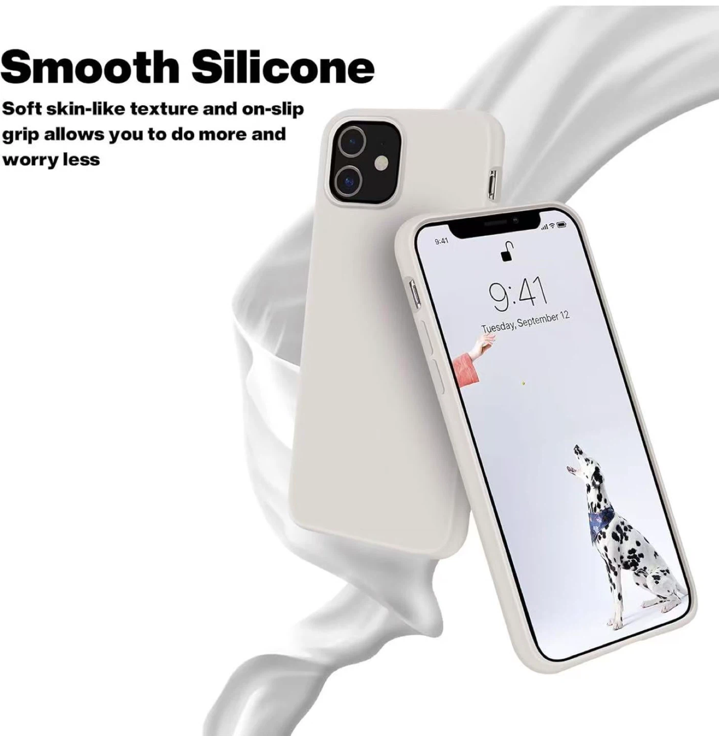 iPhone 12/12 Pro Case - Silicone, Anti-Fingerprint - photo 3