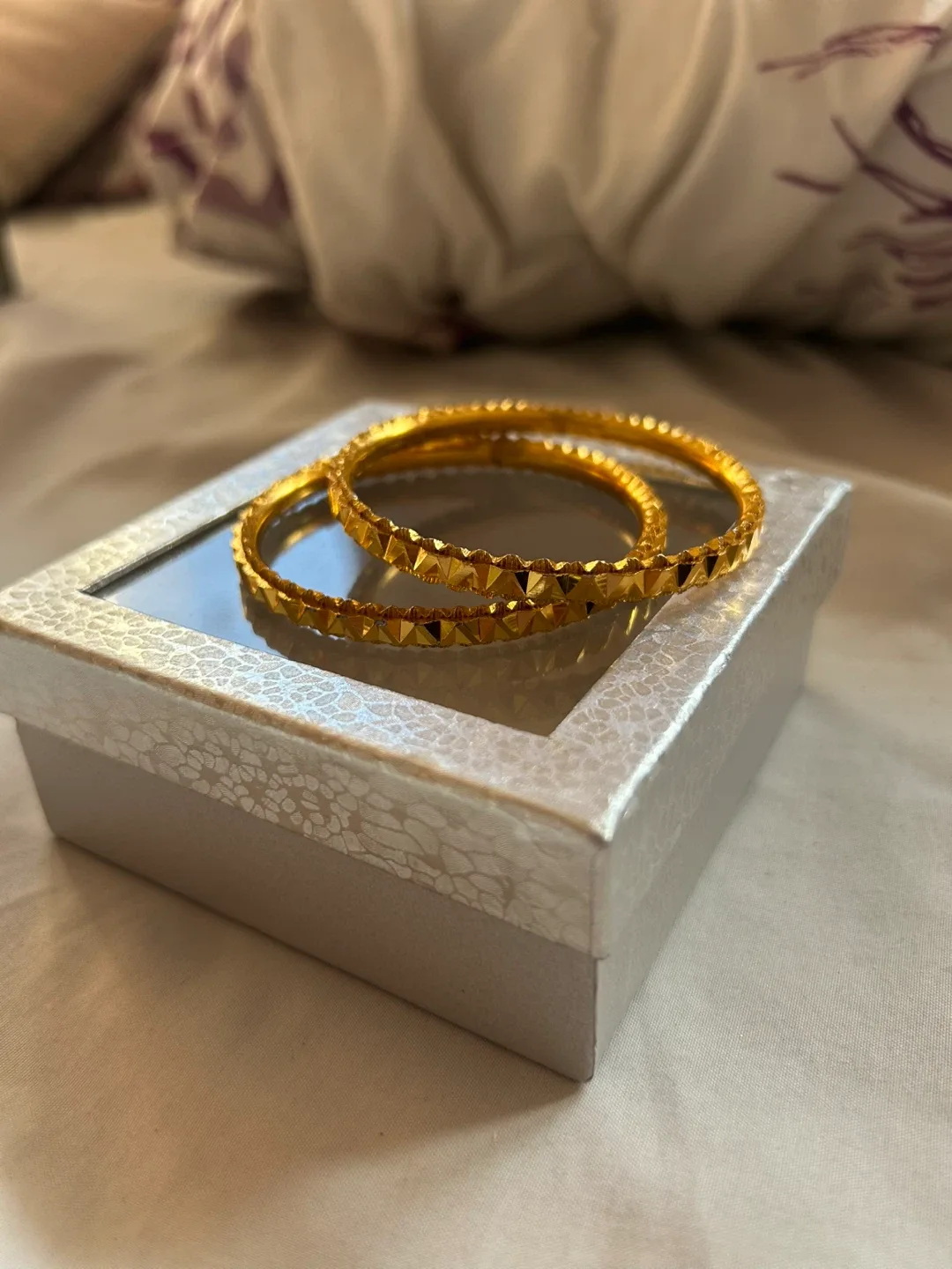 Gold Colour Bangles - Set of Two thumbnail