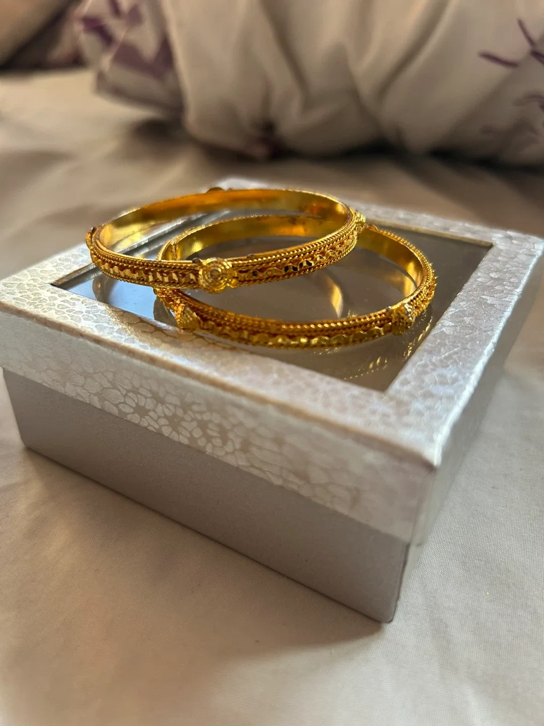 Gold Colour Bangles - Set of Two thumbnail