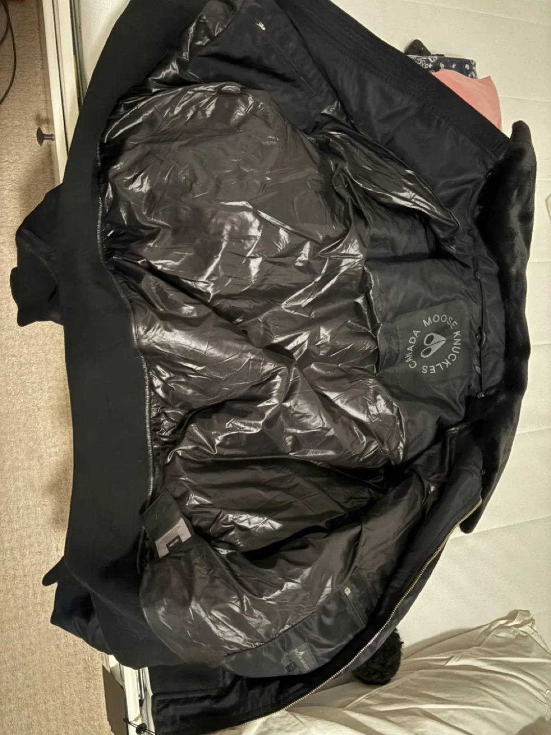 Moose Knuckles Bomber Jacket - Black image indicator(3)