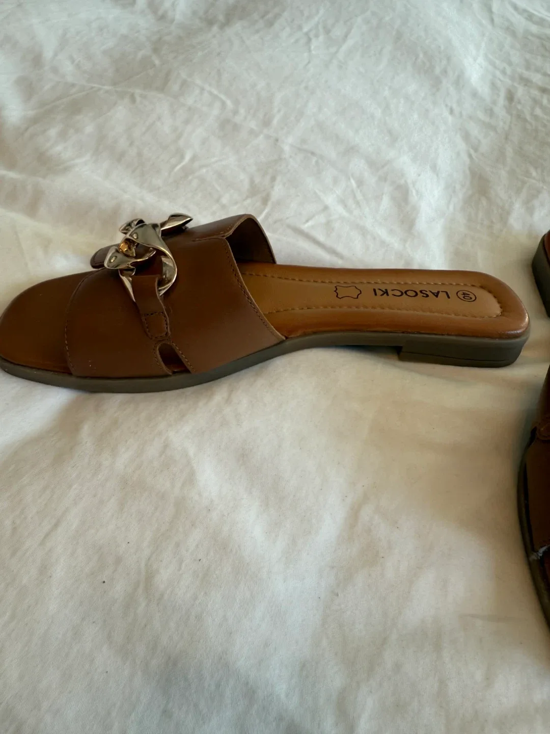 LASOCKI Brown Sandals Size 40 image indicator(3)