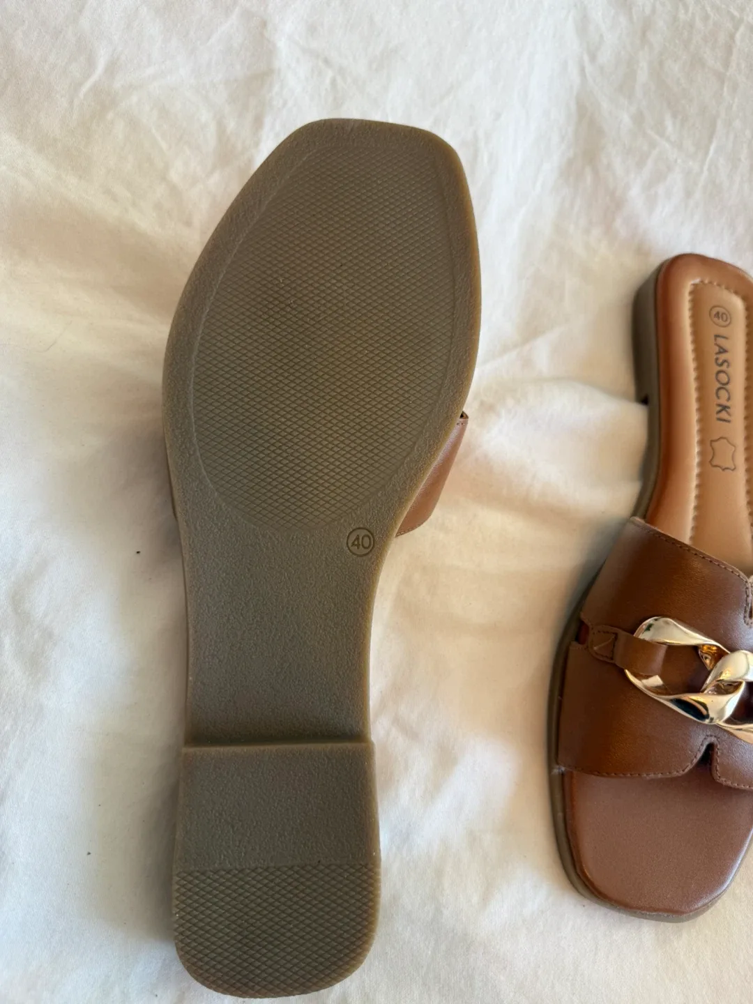 LASOCKI Brown Sandals Size 40 image indicator(4)