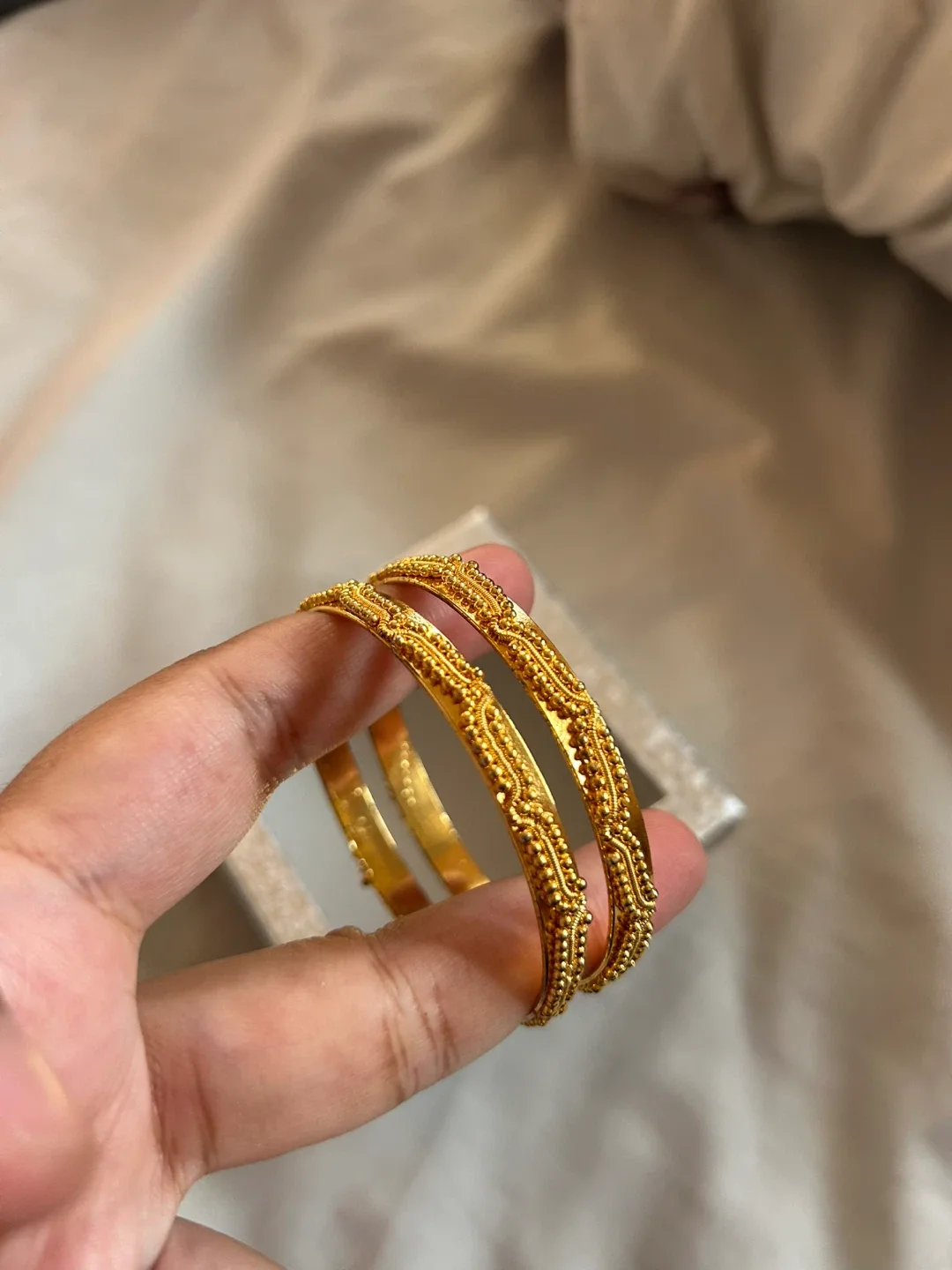 Gold Colour Bangles - Set of Two thumbnail