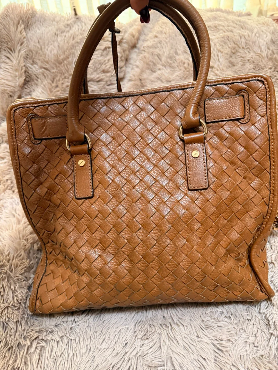 Michael Kors Brown Leather Handbag image indicator(3)