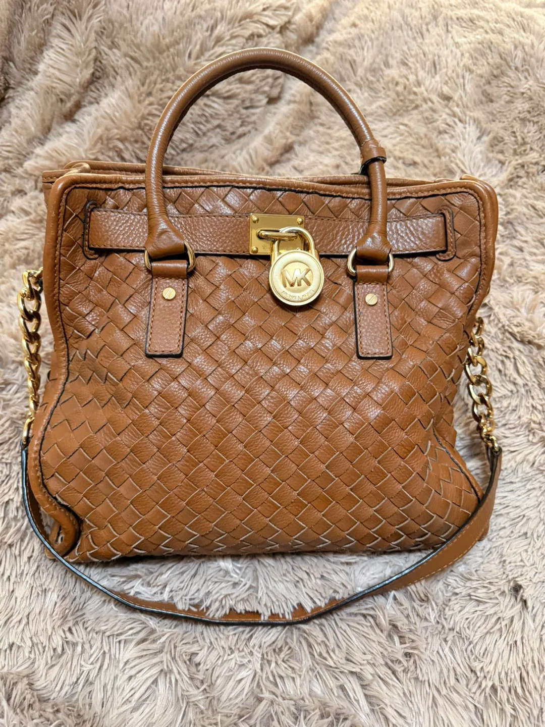 Michael Kors Brown Leather Handbag image indicator(2)
