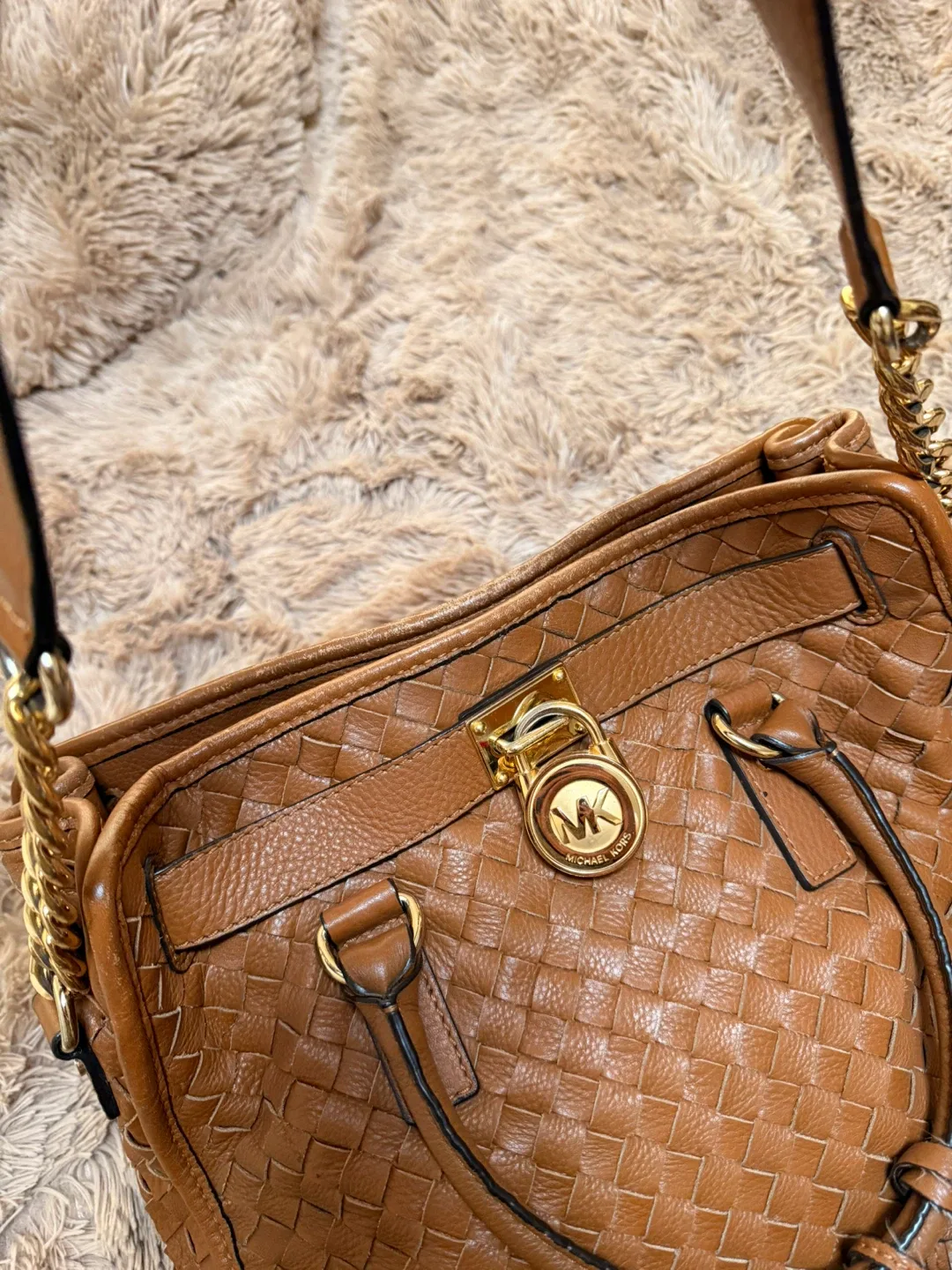Michael Kors Brown Leather Handbag image indicator(5)
