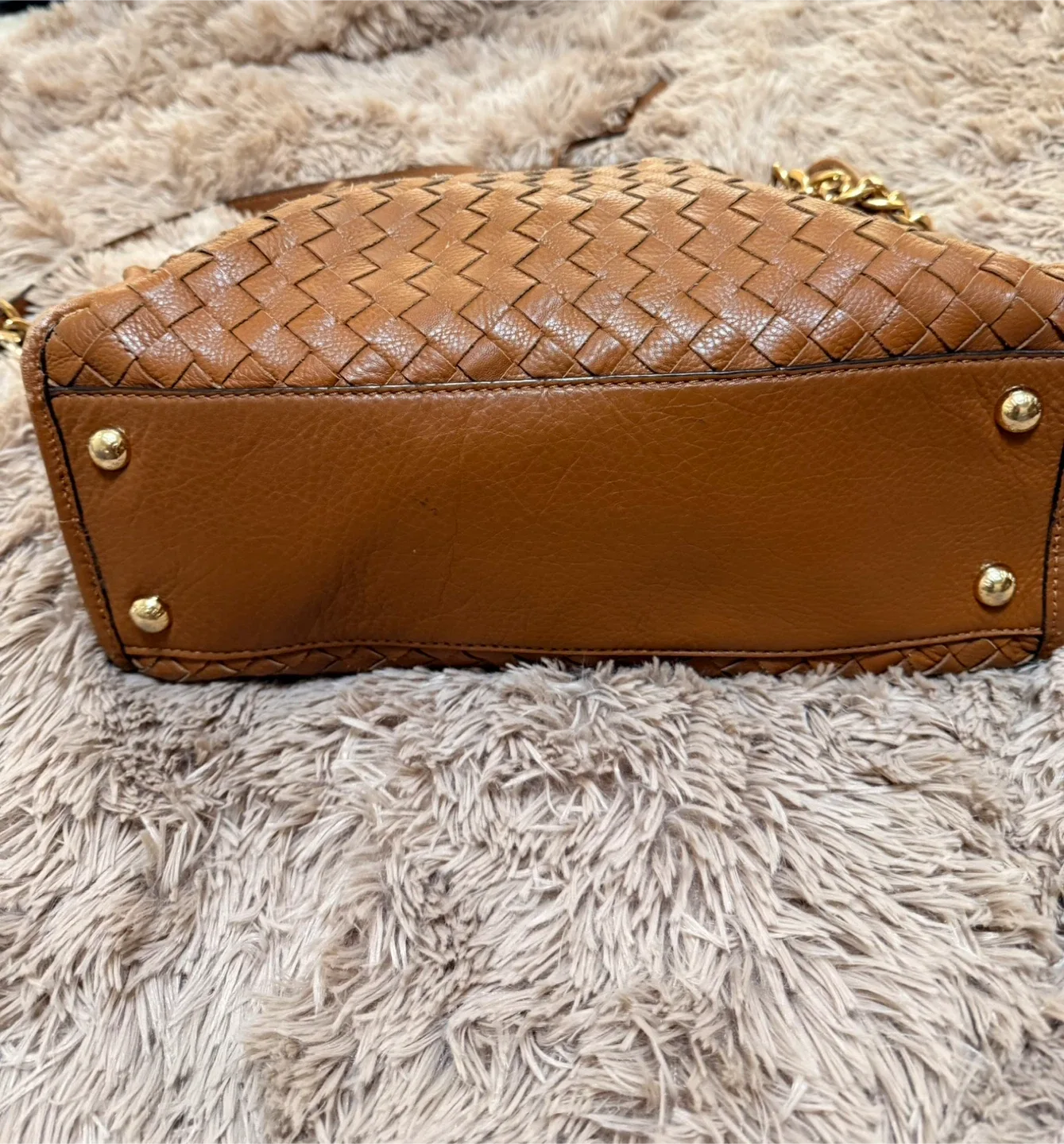 Michael Kors Brown Leather Handbag image indicator(4)