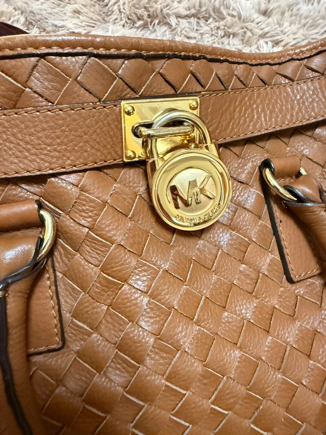 Michael Kors Brown Leather Handbag image indicator(7)