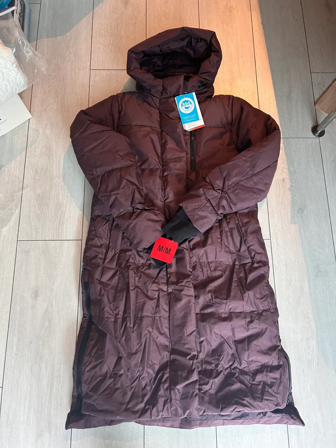 💕Brand new💕 women winter long jacket size M purple image indicator(3)