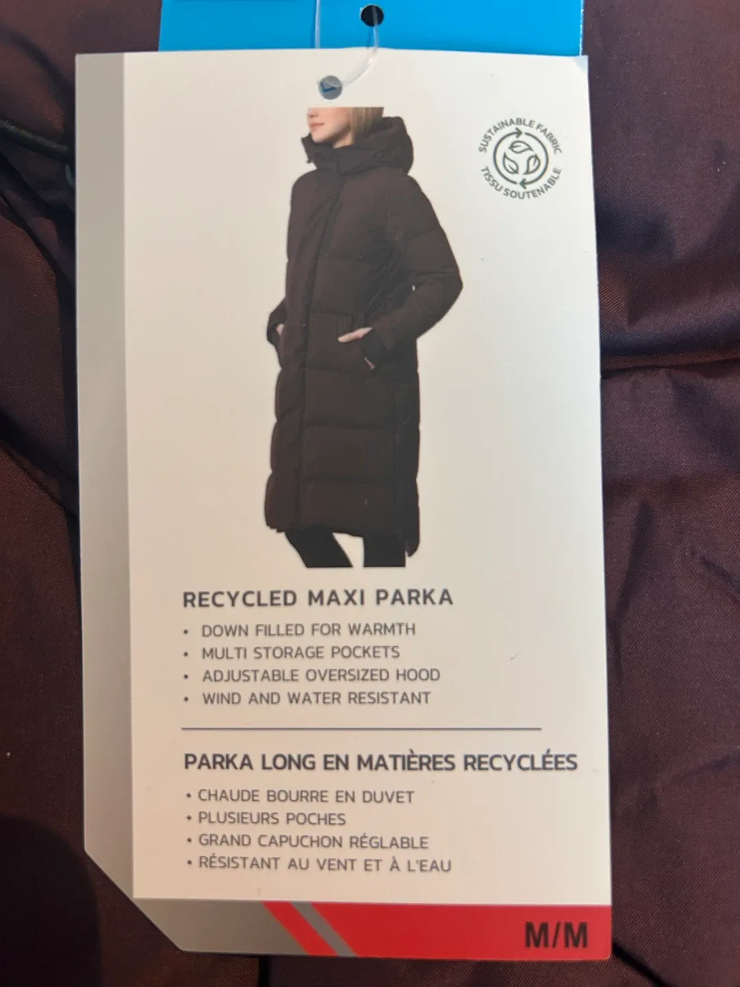 💕Brand new💕 women winter long jacket size M purple image indicator(7)