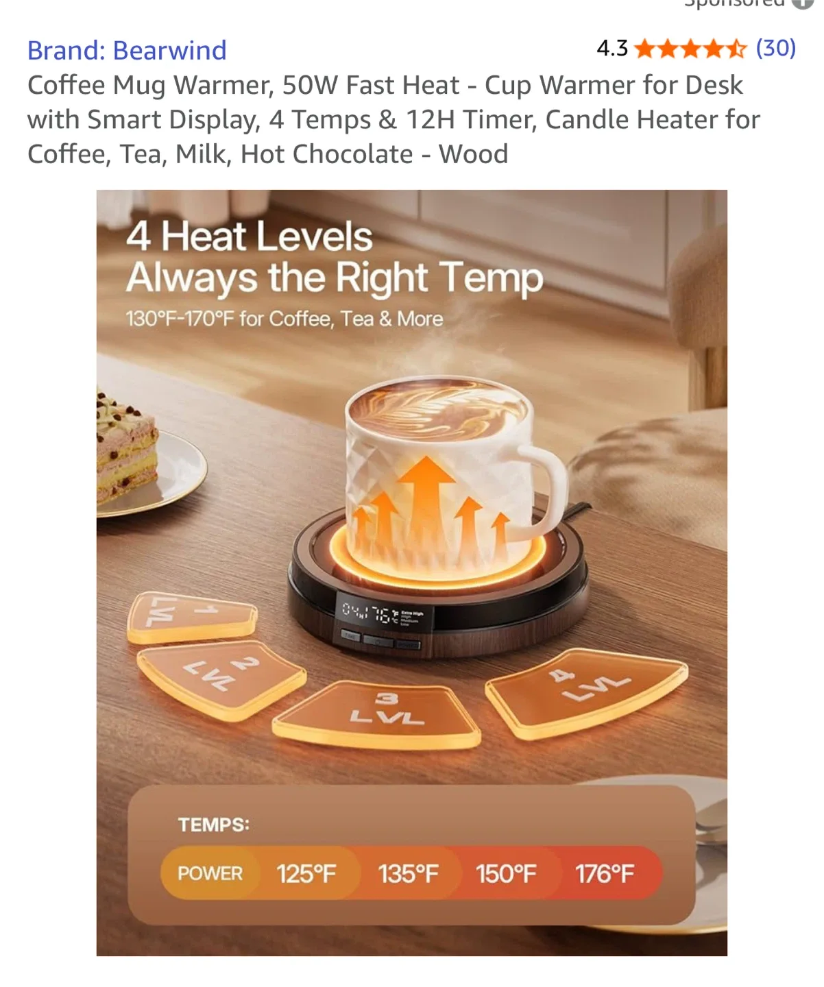 Bearwind Coffee Mug Warmer - Like New image indicator(3)