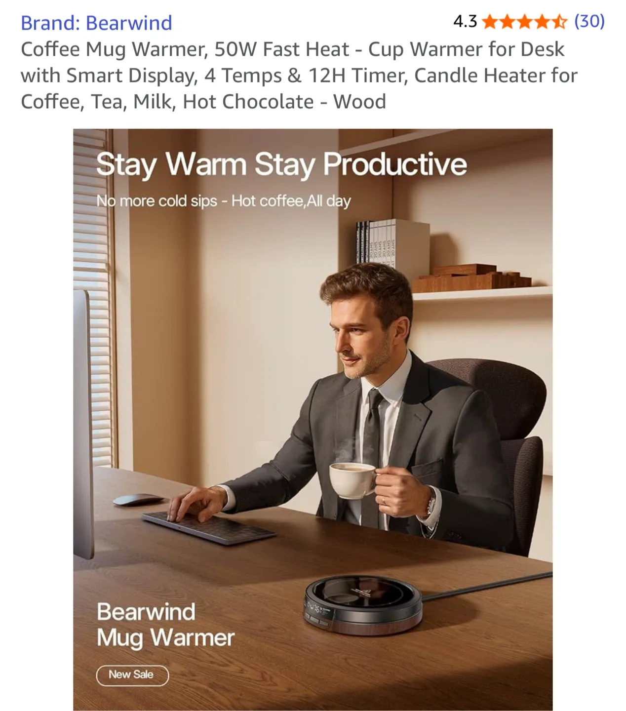 Bearwind Coffee Mug Warmer - Like New image indicator(2)