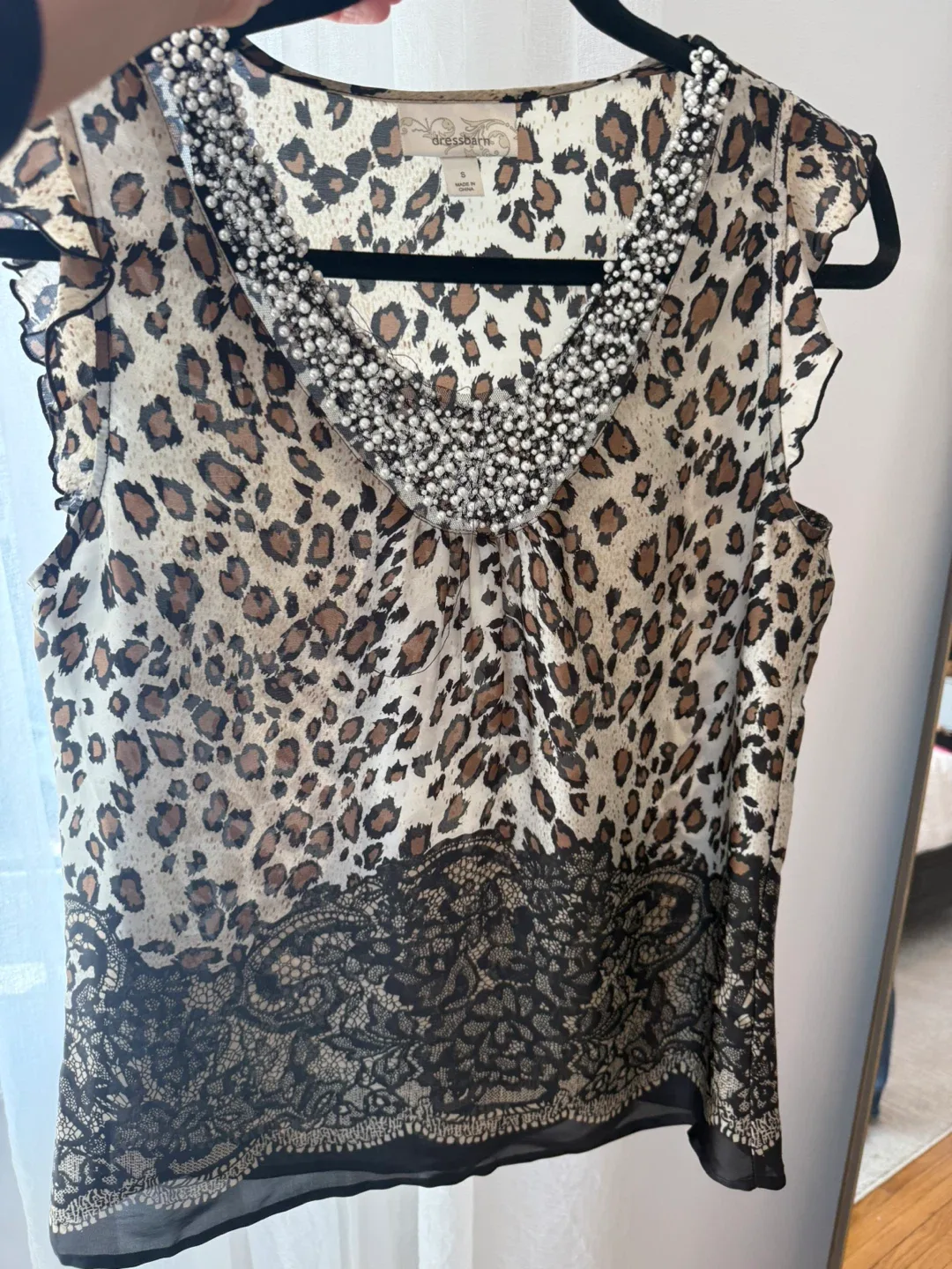 Animal Print Blouse - Size S