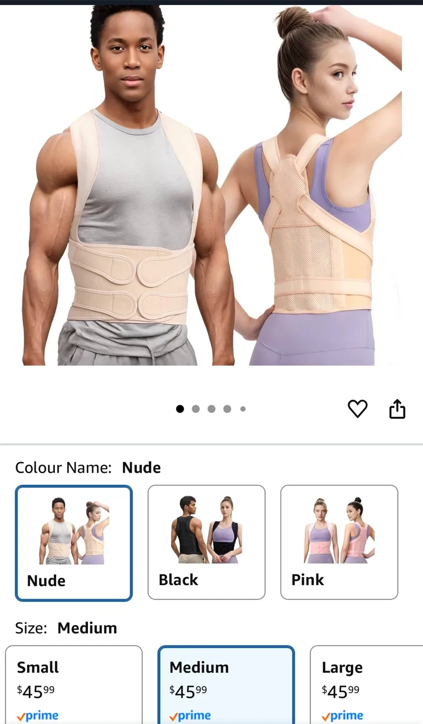 FHOCSLO Back Brace - Nude, Medium image indicator(2)
