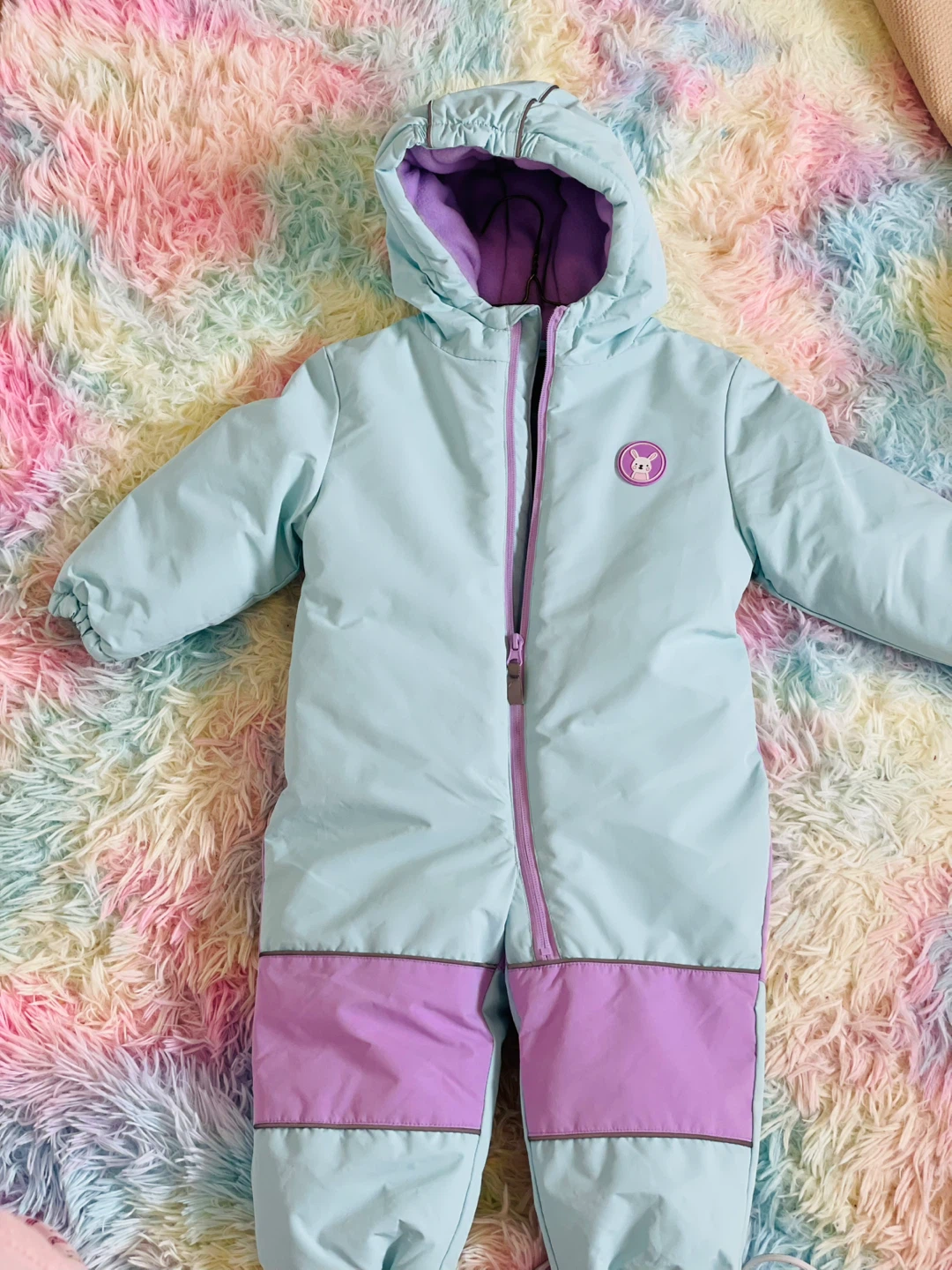 George 18-24M Snowsuit - Light Blue & Purple - photo 2