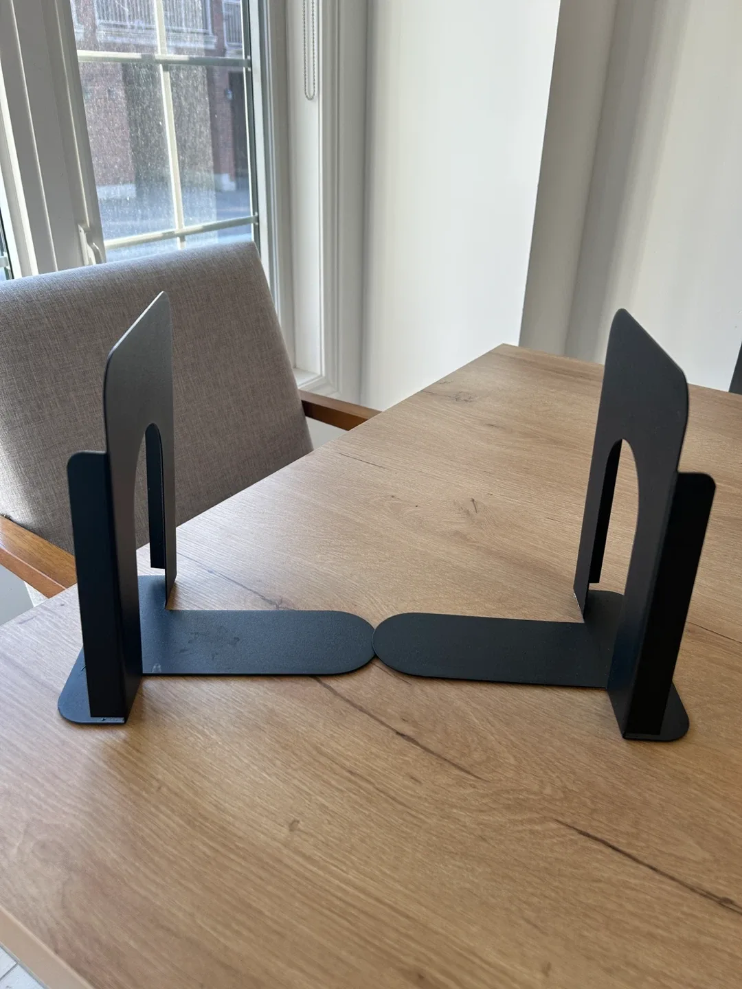 Black Metal Bookends - Set of Two thumbnail