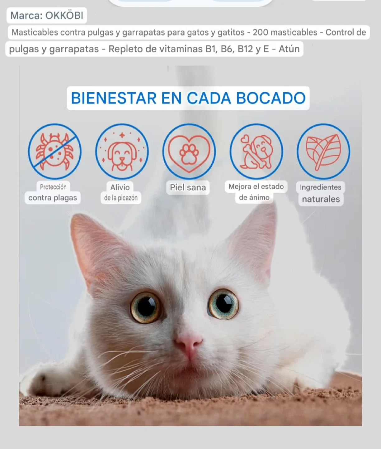 OKKÖBi Flea and Tick Chews for Cats image indicator(4)