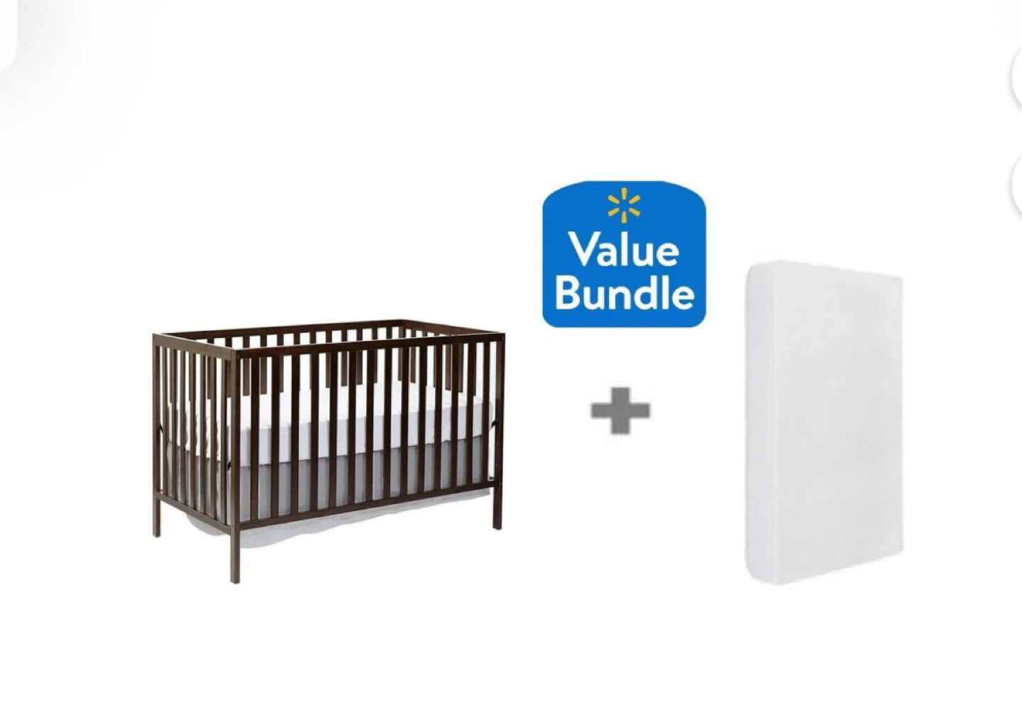 Concord Baby Devon 4 in 1 Convertible Crib + Crib Mattress