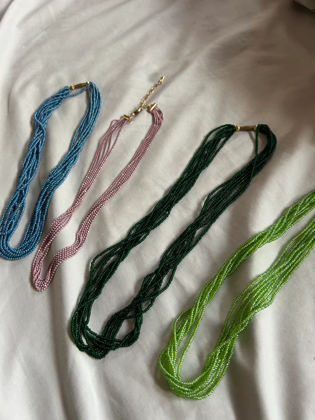 Finely Beaded Necklaces - Assorted Colours thumbnail