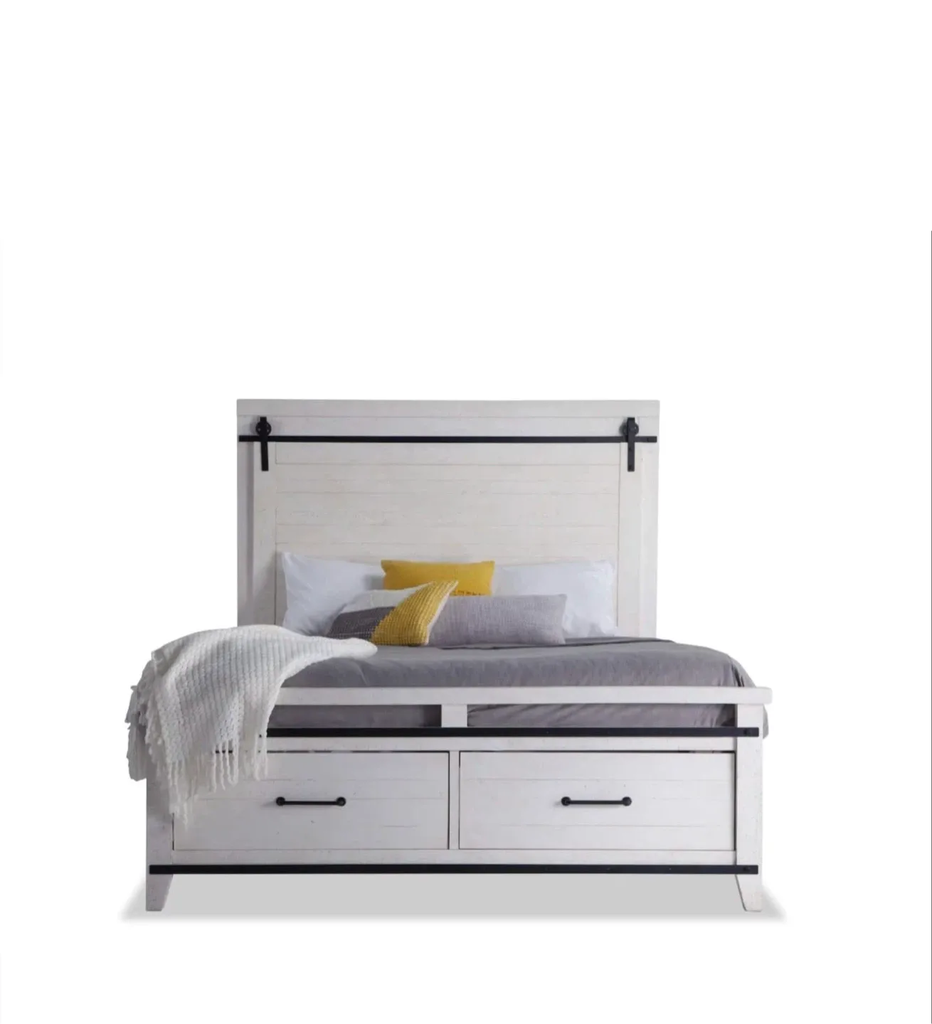 White Wood Bedroom Set image indicator(3)