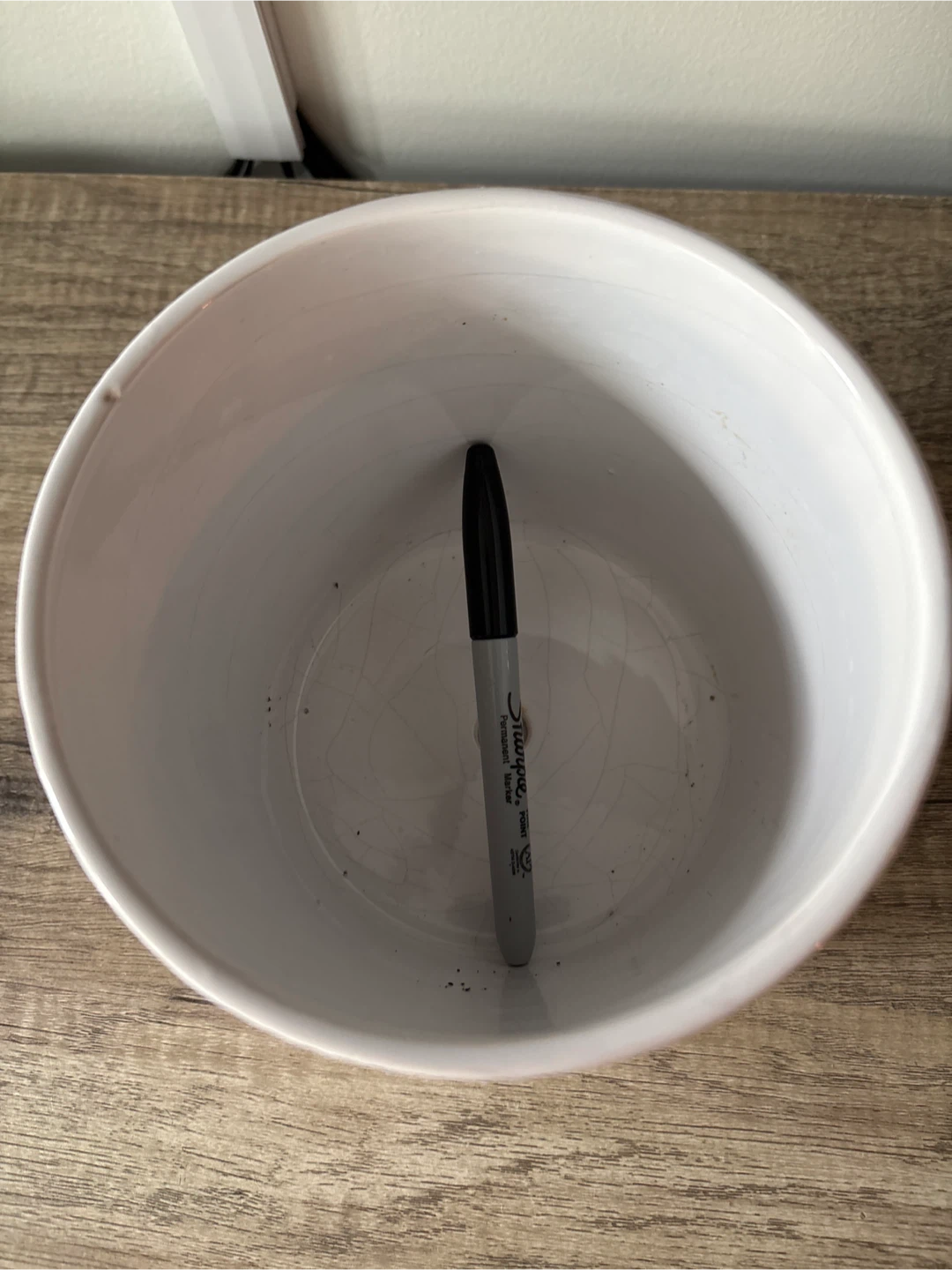 White Plant Pot with Saucer #Cleanout - photo 2