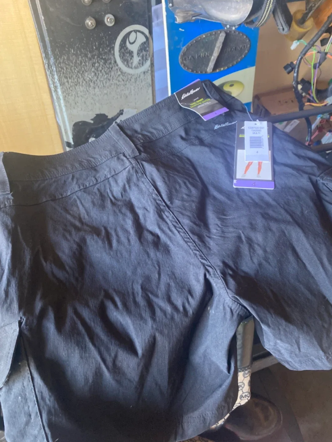 Eddie Bauer Black Cargo Shorts - Size 4