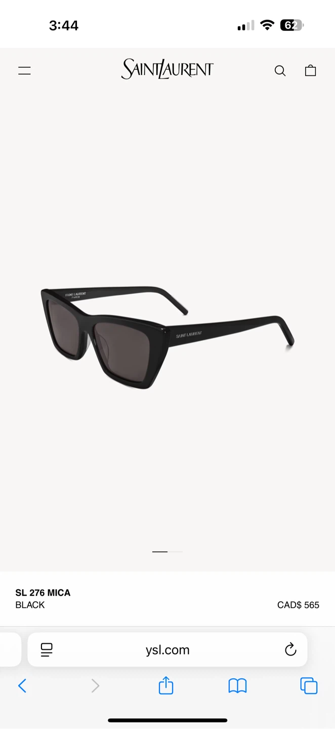 Saint Laurent SL 276 Mica Black Sunglasses