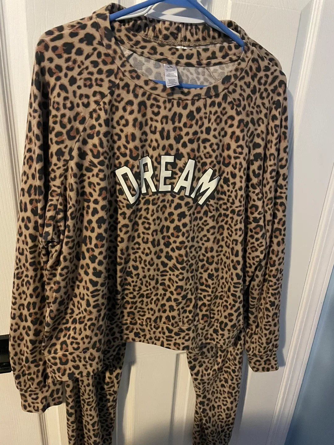 George Leopard Print Lounge Set - Size L/G