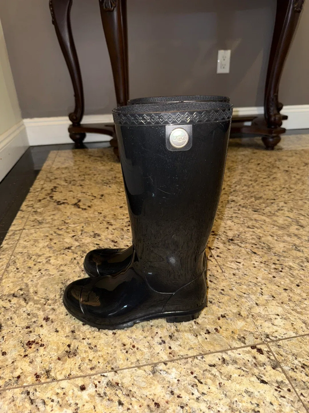 UGG Black Rain Boots image indicator(2)