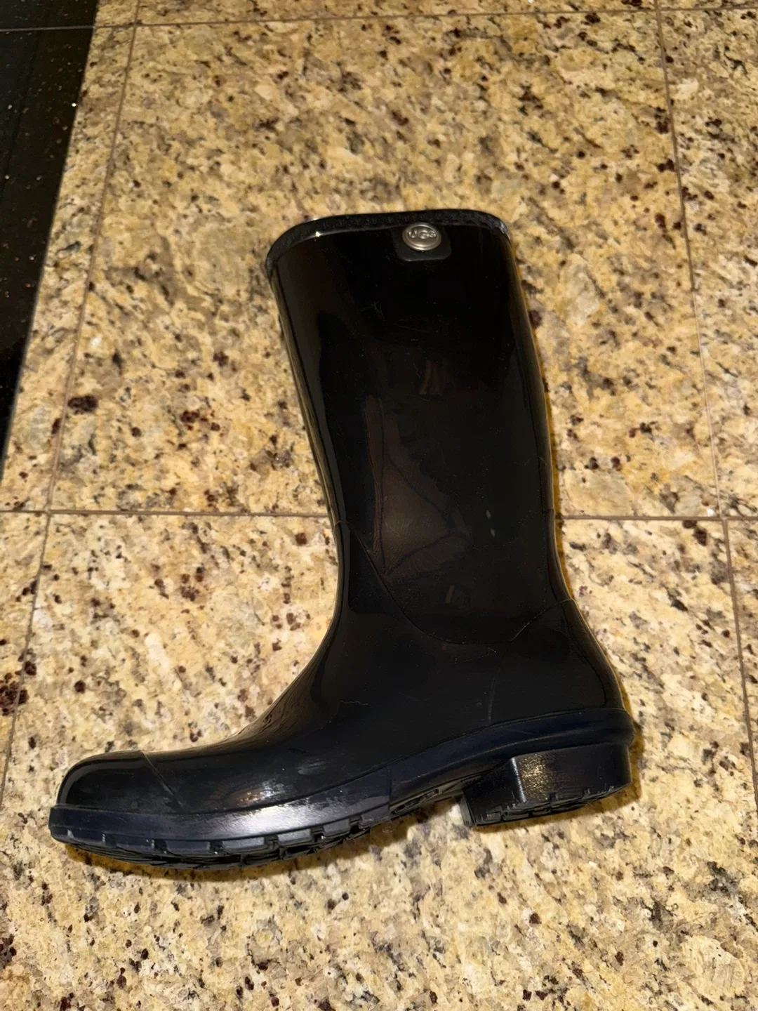 UGG Black Rain Boots thumbnail