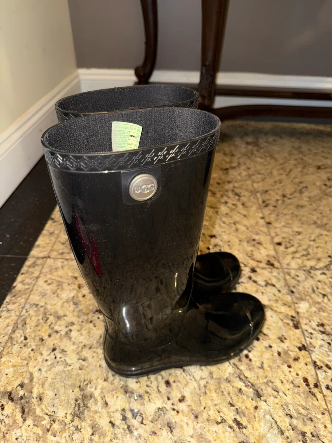 UGG Black Rain Boots image indicator(5)
