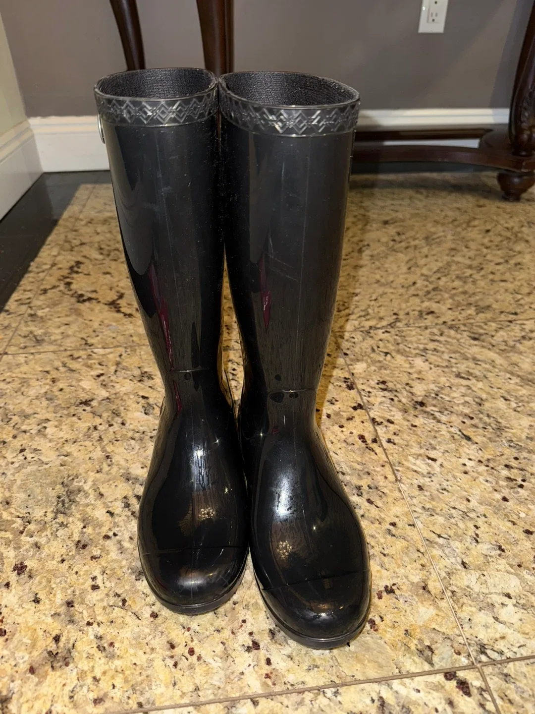 UGG Black Rain Boots image indicator(4)