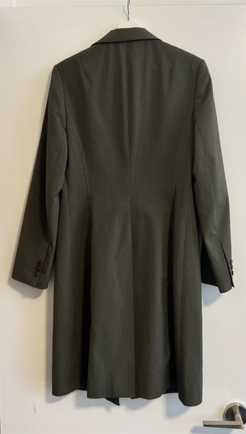 BCBG Max Azria Pinstripe Coat - Size 6 image indicator(3)