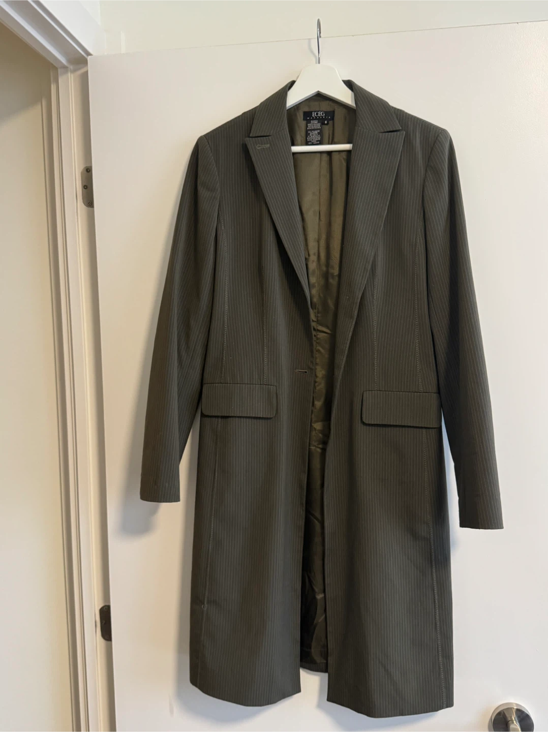 BCBG Max Azria Pinstripe Coat - Size 6
