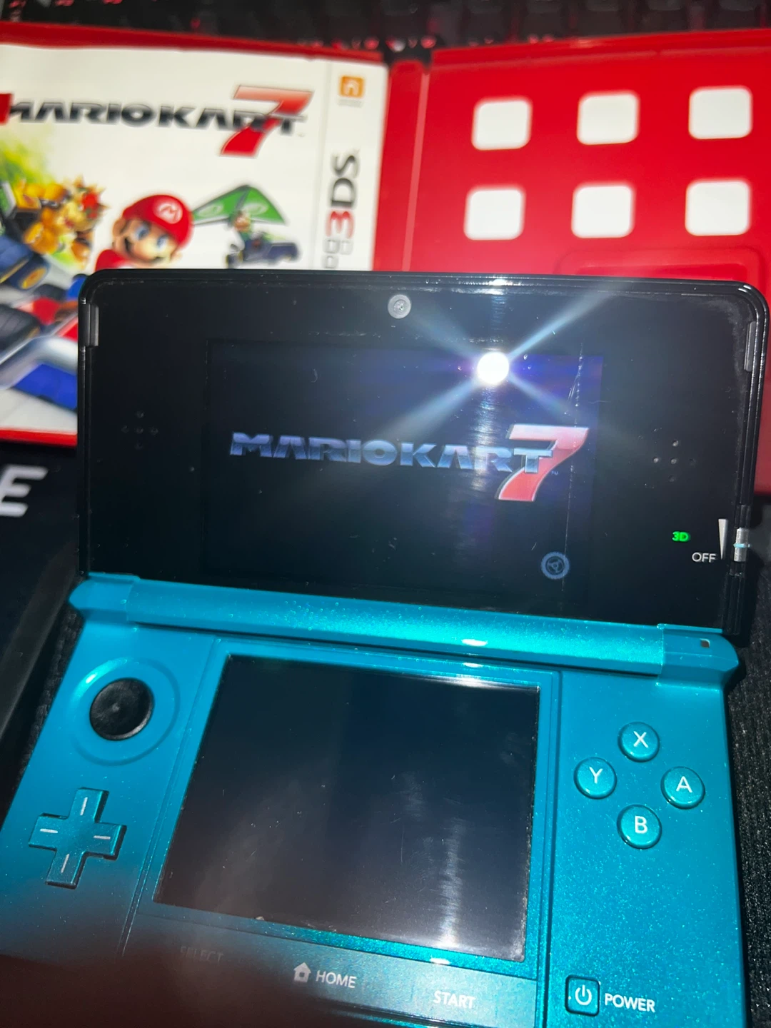 Nintendo 3DS with Mario Kart 7 & Super Smash Bros - photo 3