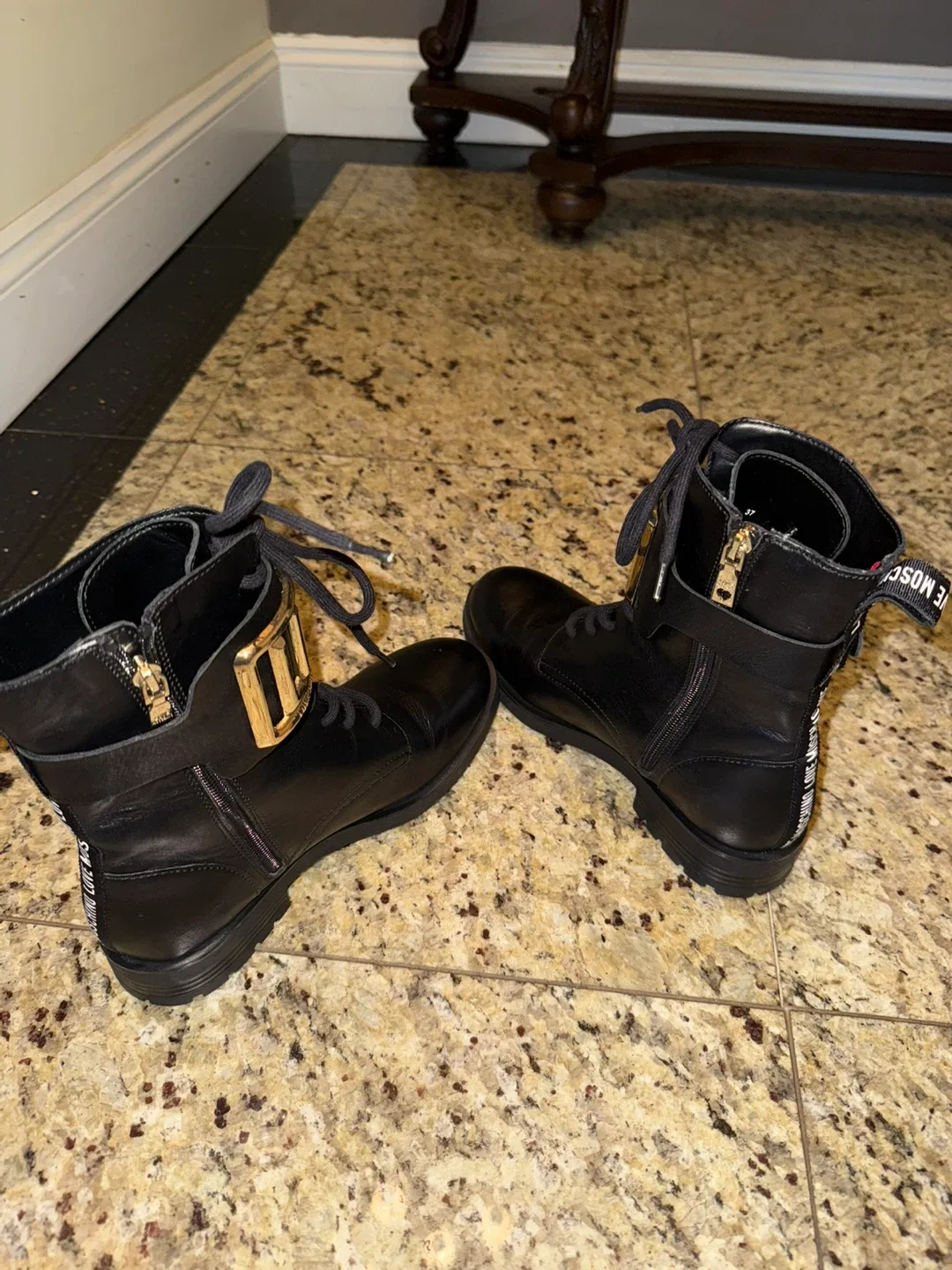 Love Moschino Black Boots, Size 6 image indicator(4)