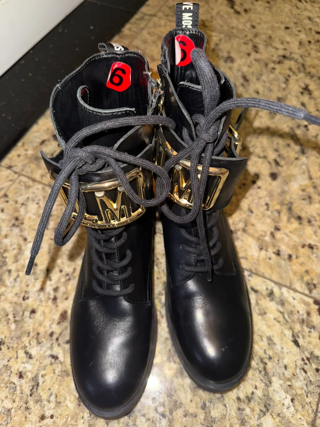 Love Moschino Black Boots, Size 6 image indicator(6)