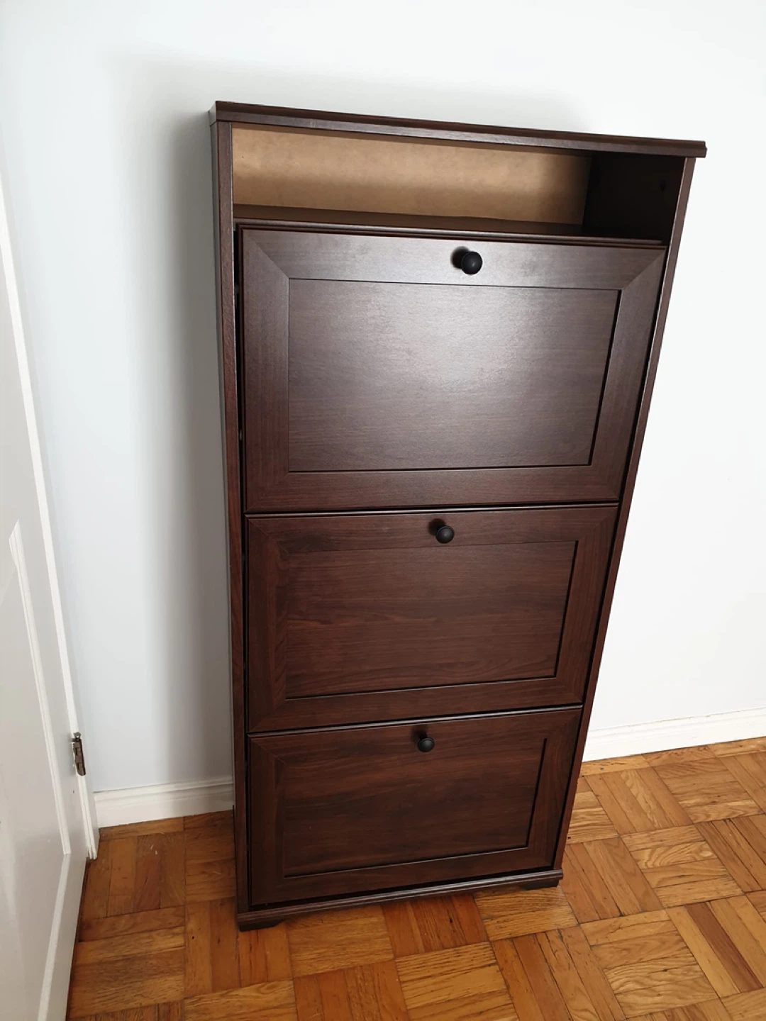 IKEA BRUSALI shoe cabinet, brown