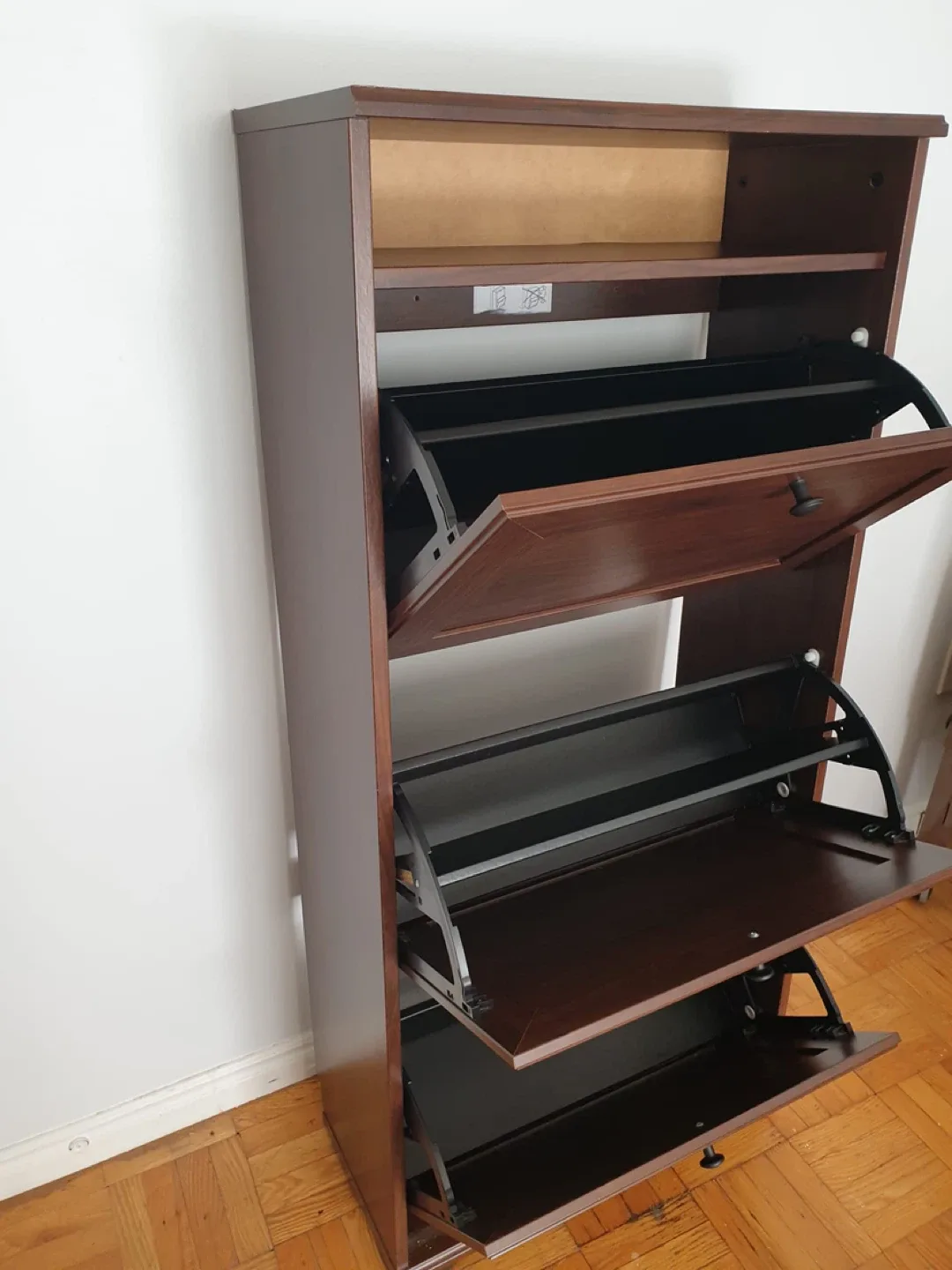 IKEA BRUSALI shoe cabinet, brown image indicator(2)