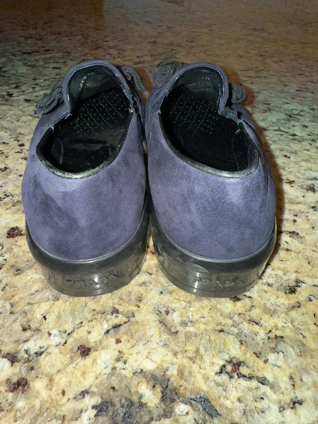 Prada Suede Bow Loafers, Size US 7 image indicator(2)