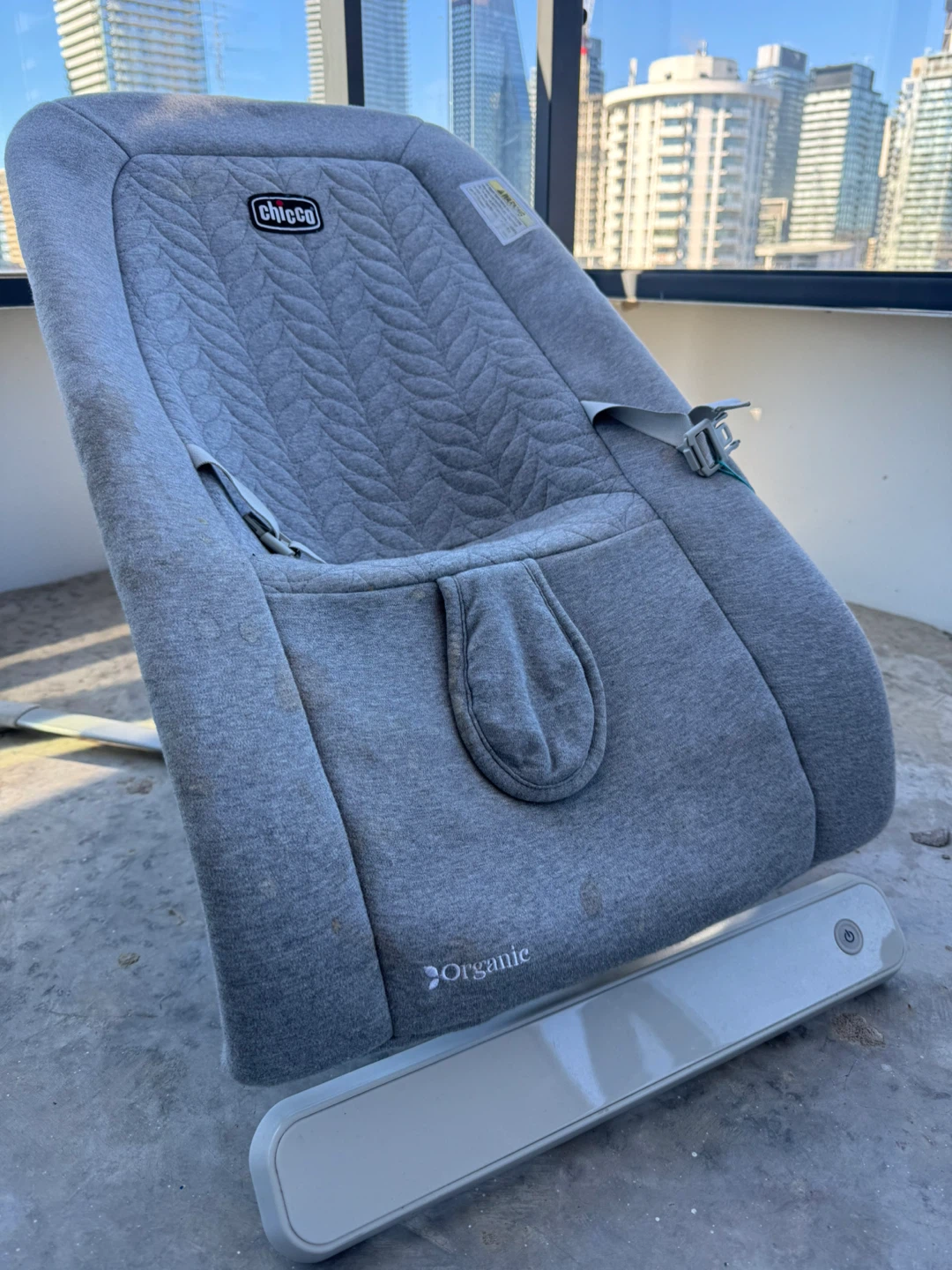 Chicco Organic Baby Bouncer - Grey