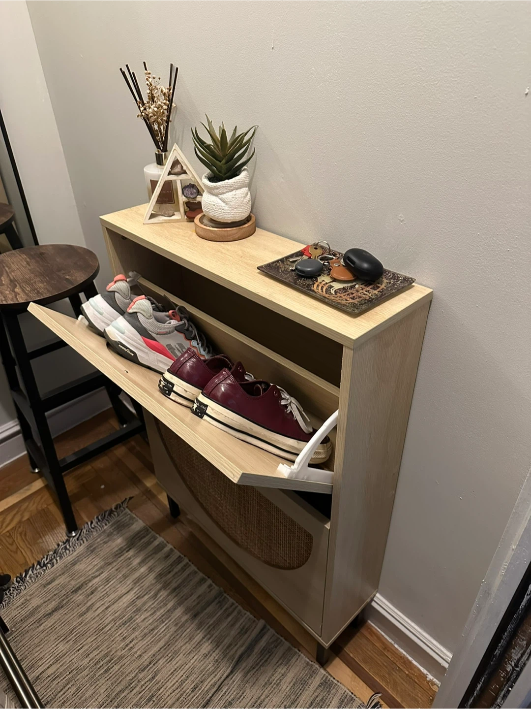 Rattan Shoe Cabinet - photo 2