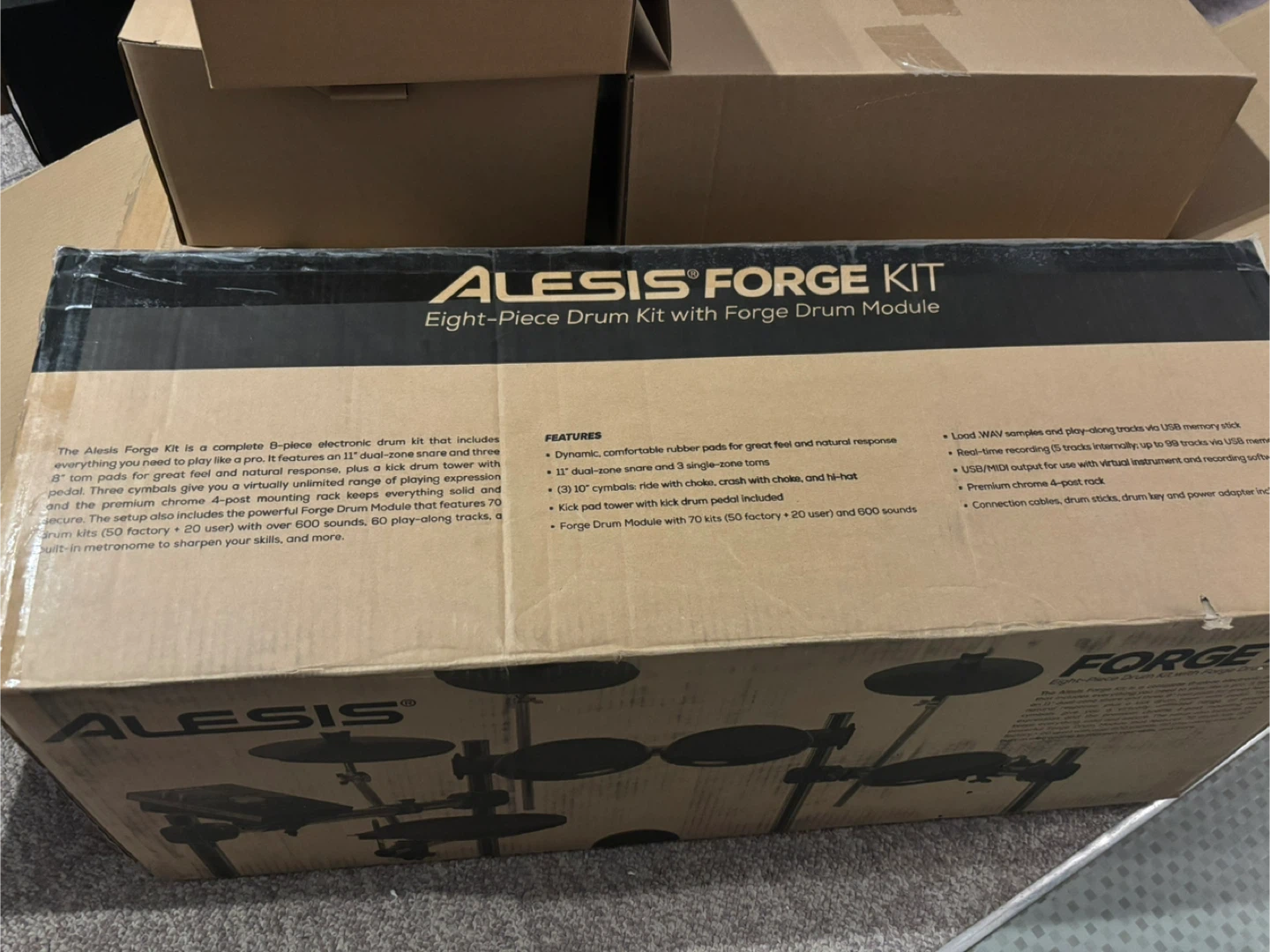 Alesis Forge Eight-Piece Electronic Drum Kit - photo 5